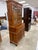 English Vintage Geogre II Styl Bured Wood Yew Wood 2 Part Bookcase and Secretary Desk For Sale - Image 3 of 11