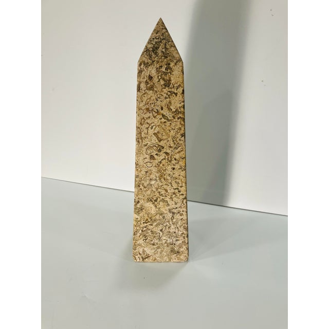 Hollywood Regency 1990s Marble Obelisk For Sale - Image 3 of 6