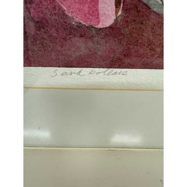 1990s David Bennett "Sand Dollars" Original Painting, Framed For Sale - Image 5 of 12