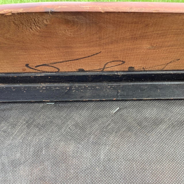 1950's Adrain Pearsall Mid Century Modern Sofa for Craft Associates. Walnut Trim, travertine marble side tables built in....