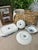 Vintage Underglaze Blue and White Porcelain Tableware – 5-PCS For Sale - Image 9 of 9