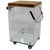 Lucite Chrome and Wood Serving Cart For Sale - Image 13 of 13