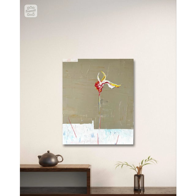 Textile Matthew Izzo Oil Painting on Canvas, Titled One Heart For Sale - Image 7 of 9