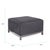 Kenneth Ludwig Chicago Axis Ottoman Regency Gray Titanium Frame For Sale - Image 4 of 5