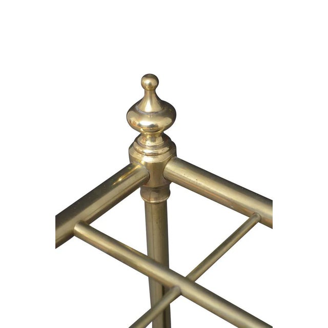 Late Victorian Brass Umbrella Stand For Sale - Image 3 of 7
