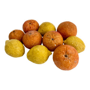 Mid-Century Italian Stone Citrus Fruit - Set of 10