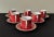 Contemporary Fitz & Floyd Medaillon Orange d'Or Coffee Service - Set of 8 For Sale - Image 3 of 13