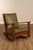 Mission Early Rare Antique Stickley Brothers Arts And Crafts Inlaid Peacock Rocking Chair For Sale - Image 3 of 18