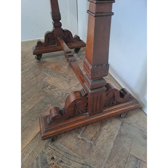 Aesthetic Movement Walnut Centre Table, 1860 For Sale - Image 6 of 8