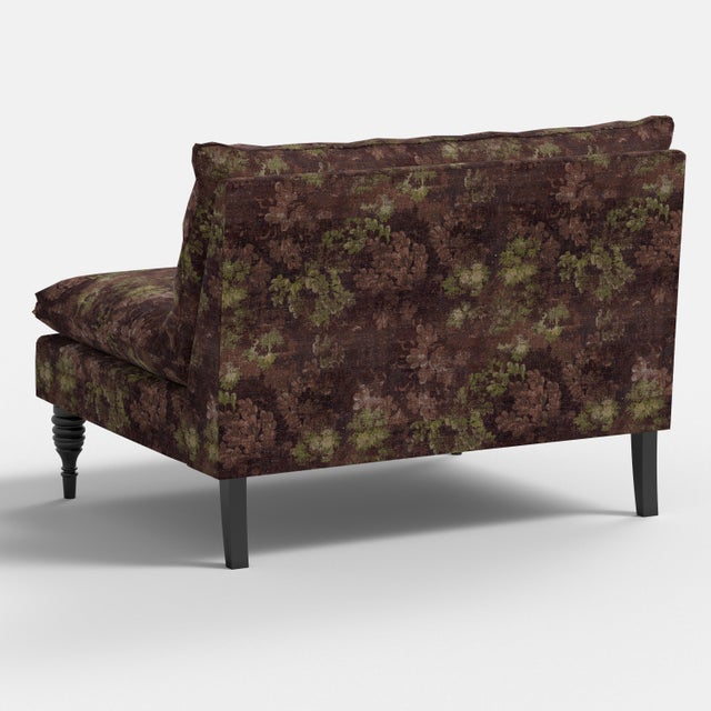 Robinson Loveseat in Verdure Merlot For Sale In Chicago - Image 6 of 7