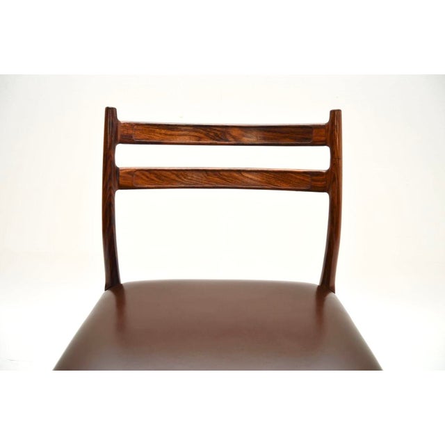 Danish Dining Chairs attributed to Arne Wahl Iversen, 1960s, Set of 4 For Sale - Image 9 of 11