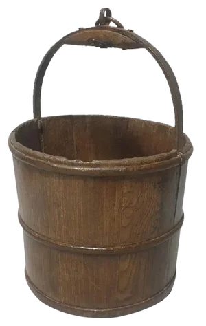 Oak and Iron Log Bin