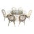 Palm Beach Regency Rattan Dining Set With Six Chairs For Sale