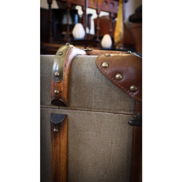 Large Globetrekker Trunk Coffee Table in Canvas and Leather from Timothy Oulton, 2010s For Sale - Image 12 of 18