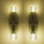 Mid-Century Modern Italian Veca Grey Smoked Glass Wall Sconces by Fontana Arte, 1970s, Set of 2 For Sale - Image 14 of 15