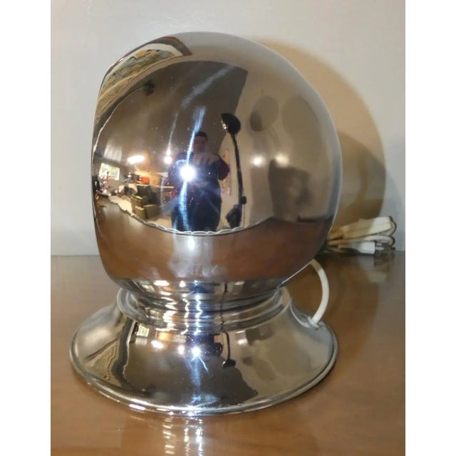 Chromed Table Lamp, Italy, 1970s For Sale - Image 6 of 10