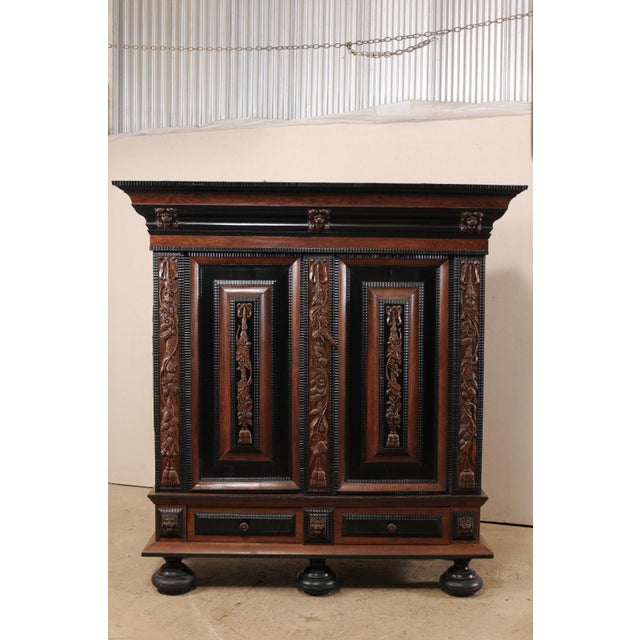 Baroque 18th C. Swedish Period Baroque Wardrobe For Sale - Image 3 of 11