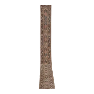 1960s Turkish Oushak Extra Long and Wide Runner - Stair Tread 1'7'' X 20'8''