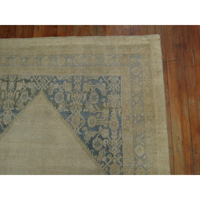 Early 20th Century Zabihi Collection Neutral Color Persian Tribal Wide Gallery Runner - 5'1" x 10'1" For Sale In New York - Image 6 of 8