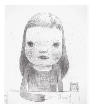 Nara Yoshitomo, Should I Go?, Offset Lithograph, 2011