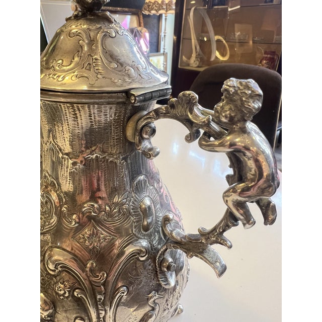 Art Nouveau Silver Coffee Pot, 1915 For Sale - Image 3 of 10
