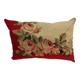 Pillow With 19th Century Aubusson Tapestry For Sale