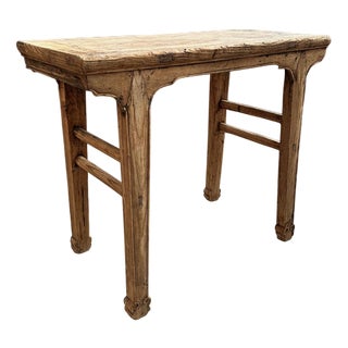 Antique Console in Elm For Sale