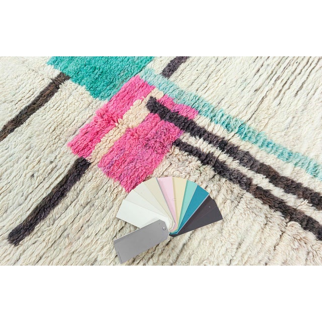 Textile Modern Moroccan Abstract Wool Rug by Doris Leslie Blau For Sale - Image 7 of 9