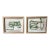 Organic Modern Textured Green Abstract Paintings in Natural Wood Frames – 8” X 10” - Unsigned Unknown Artist For Sale