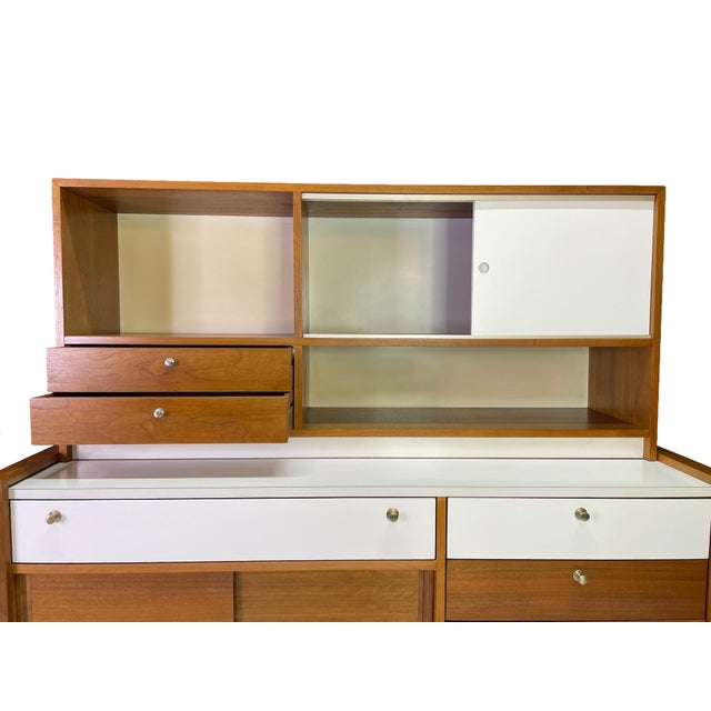 Brown Saltman Walnut Modular Wall Unit Attributed to Martin Borenstein, 1960s For Sale - Image 9 of 18