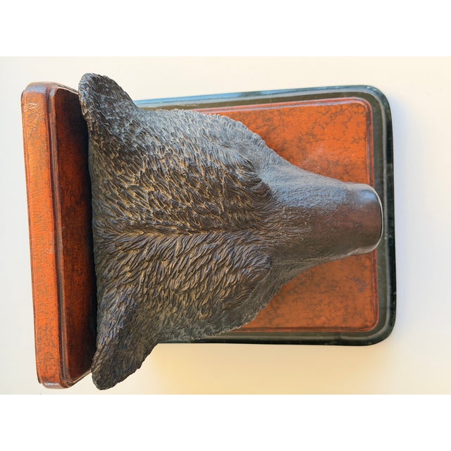Metal Vintage Bear Bookends by Maitland-Smith For Sale - Image 7 of 10