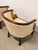 Wood Maitland-Smith Bergère Lounge Chairs With Gilt Parcel Swan Heads - A Pair For Sale - Image 7 of 14