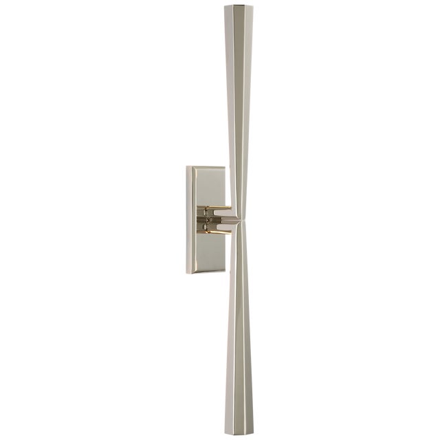 Galahad Linear Sconce in Polished Nickel Designer: Thomas O'Brien Height: 25" Extension: 4" Backplate: 2.75" x 6.25"...
