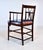Auburn Antique Country Regency Cross Back Armchair With Brunschwig & Fils Cushion For Sale - Image 8 of 13