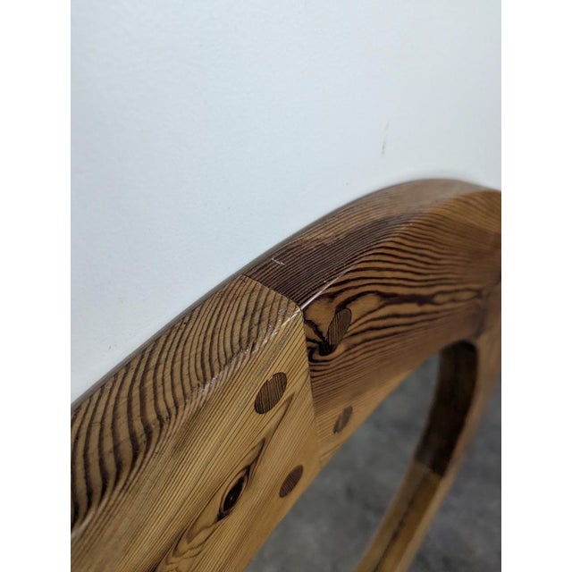 Pine Wall Mirror by Uno Kristiansson, Sweden, 1960 For Sale - Image 4 of 6