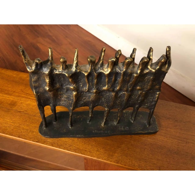 Krishna Reddy Demonstrators or Demonstration Cast Resin Sculpture For Sale - Image 4 of 13