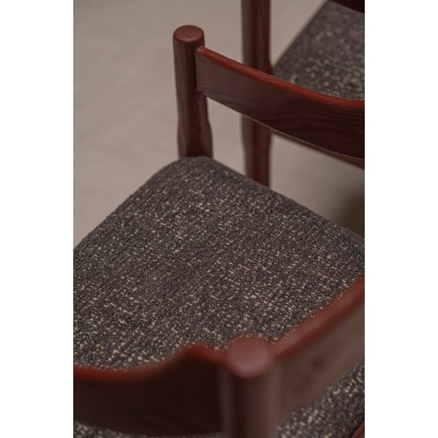 Burgundy Carimate Armchairs by Vico Magistretti, Italy, 1960s, Set of 4 For Sale - Image 11 of 18