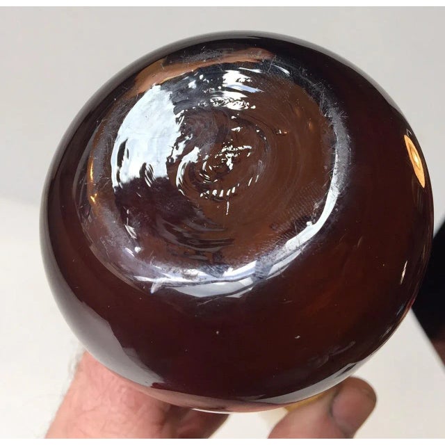 Mid-Century Yellow Smoked Glass Vase by Bo Bergstrom for Aseda Glasbruk, 1960s For Sale - Image 4 of 5