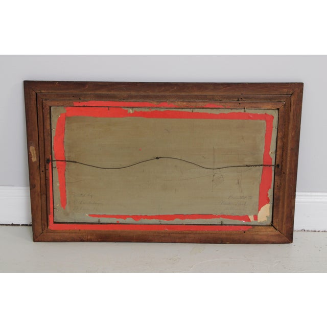 Roy Landenberger Framed Oil on Canvas Painting of Old Stone Mill - Signed For Sale - Image 12 of 14