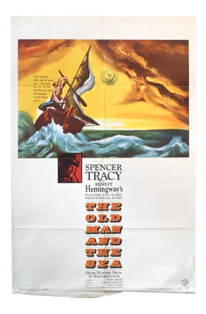 1958 American Movie Poster, the Old Man and the Sea
