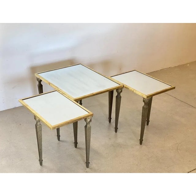 Brass Tables, 1960s, Set of 3 For Sale - Image 10 of 13