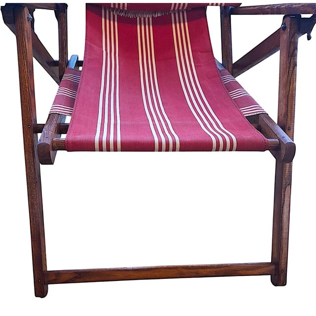 Vintage Steamer Chair Recalls the Golden Age of Leisure Travel, by Paris Manufacturing For Sale - Image 15 of 16
