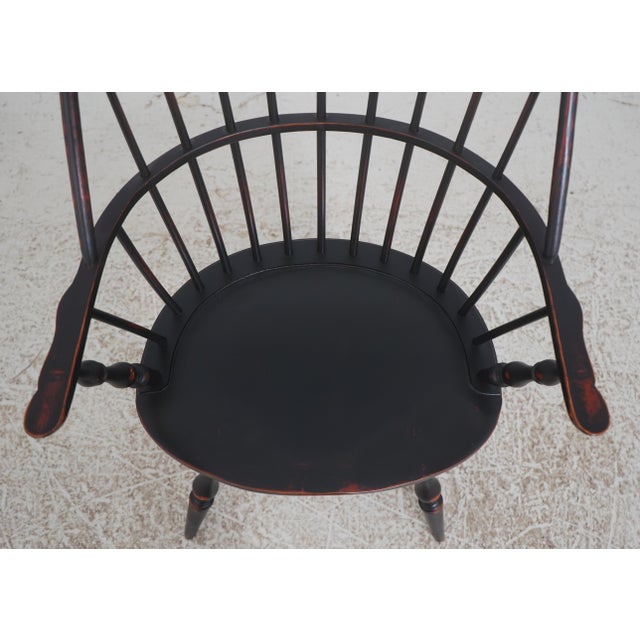 1980s Set of 8 Sack Back Windsor Dining Room Chairs For Sale - Image 5 of 18