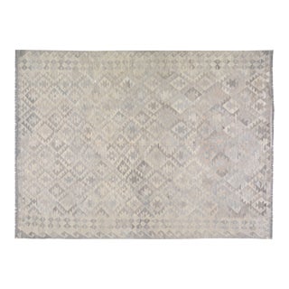 Vintage Turkish Professional Hand Knotted Kilim, 6'8x9'6 For Sale