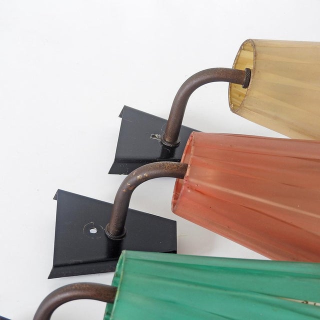 Mid-Century Modern Mid-Century Modern Wall Lights, France, 1950s, Set of 4 For Sale - Image 3 of 18