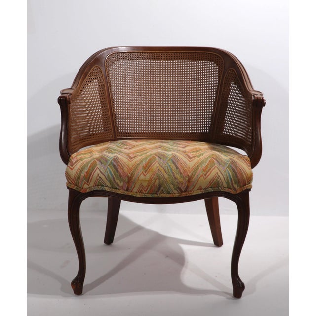 1960s Provincial Caned Tub Chair For Sale - Image 5 of 10