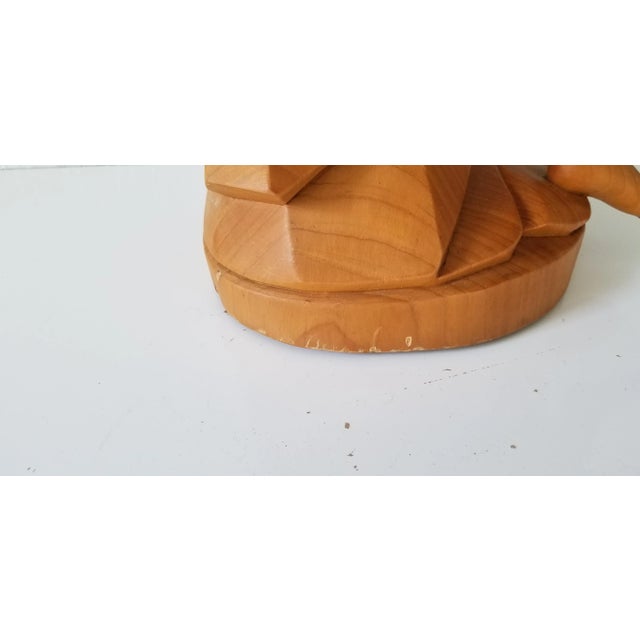 French Style Carved Wood Nude Female Sculpture For Sale - Image 9 of 11