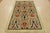 Farmhouse Ikat Rug 6’1” X 8’10” Blue Wool Hand-Knotted Oriental Carpet For Sale - Image 3 of 14