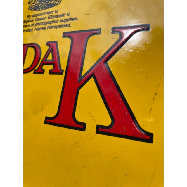 1950s Mid-Century English Kodak Advertising Enamel Sign, 1950s For Sale - Image 5 of 13