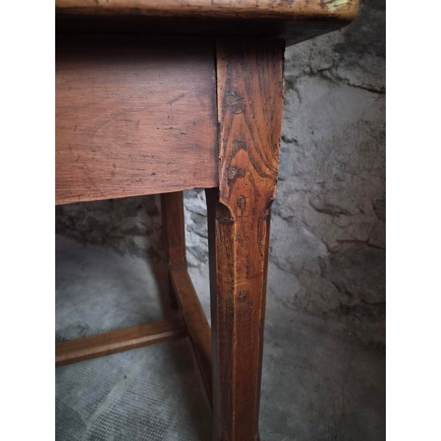 Antique French Farmhouse Table in Cherry, 1750s For Sale - Image 4 of 18